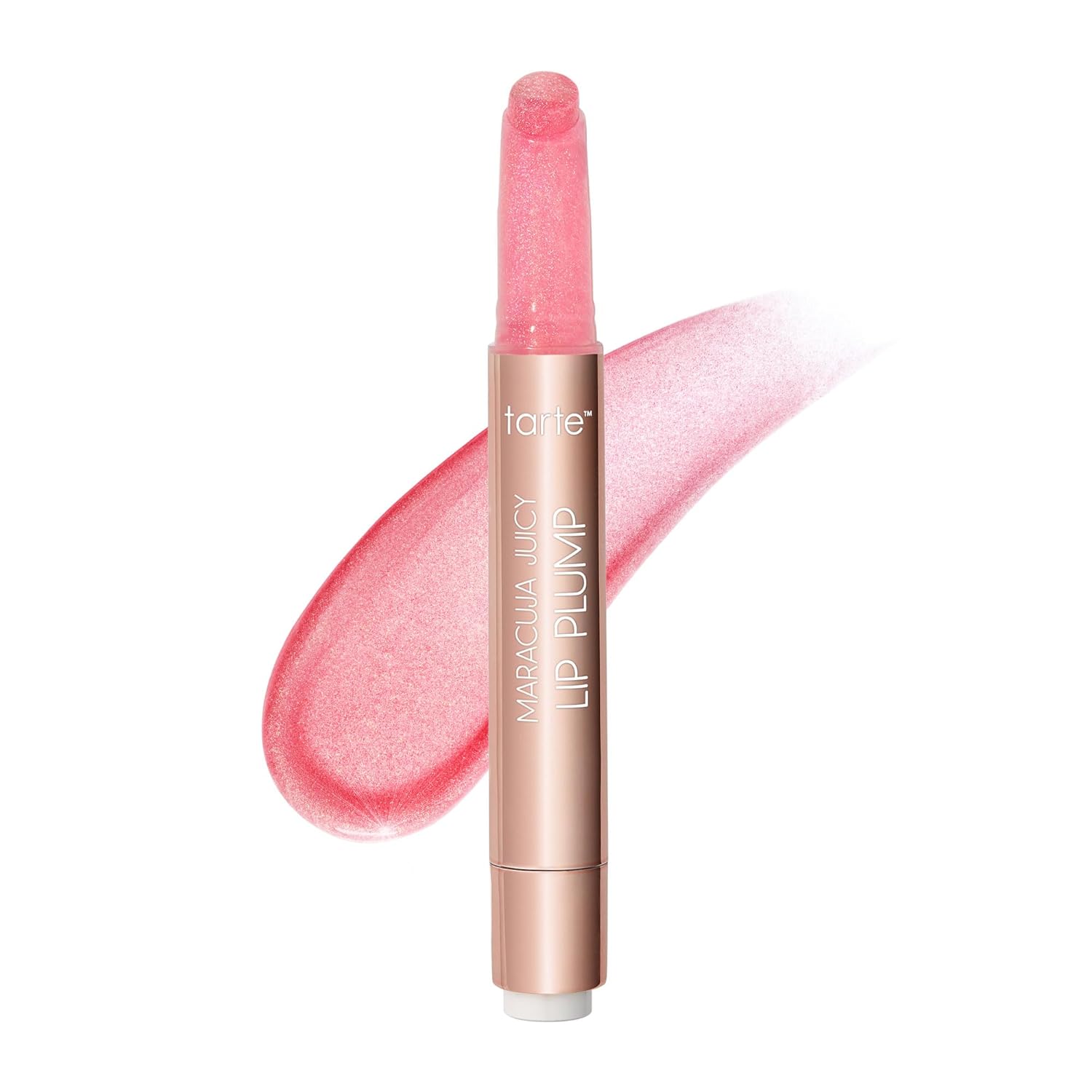 Tarte Maracuja Juicy Shimmer Glass Lip Plump - Hydrating & Volumizing Lip Gloss Balm with Hyaluronic Acid & Vitamin E | Vegan & Cruelty-Free