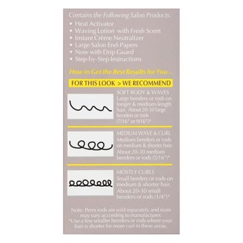 Ogilvie Salon Styles Professional Conditioning Perm Kit - Perfect for Color-Treated & Delicate Hair - 1 Application