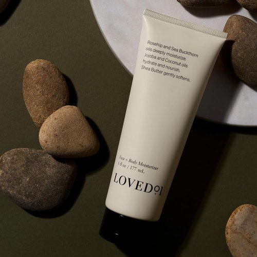 Loved01 Face & Body Moisturizer, John Legend Skincare, Fragrance-Free, Daily Hydrating Cream, Deeply-Moisturizing & Non-Greasy Formula with Shea Butter, Unscented, 1-Pack, 6 oz