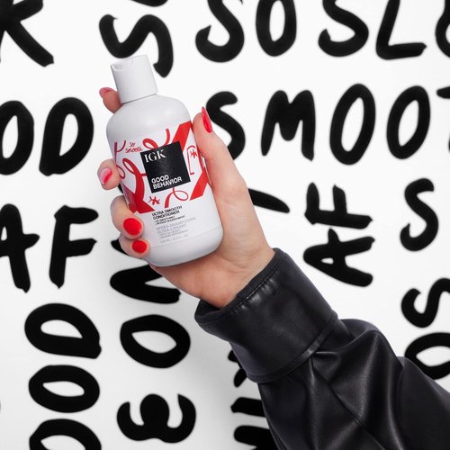 IGK GOOD BEHAVIOR Ultra Smooth Conditioner - Frizz Control, Hydration & Shine | Vegan & Cruelty-Free