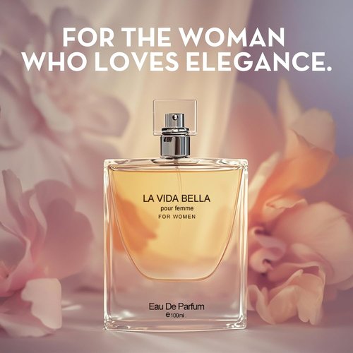 A CENTER La Vida Bella Perfume for Women - 3.4oz Eau de Parfum Spray | Floral & Sweet Fragrance with Iris, Patchouli, Vanilla & Spun Sugar