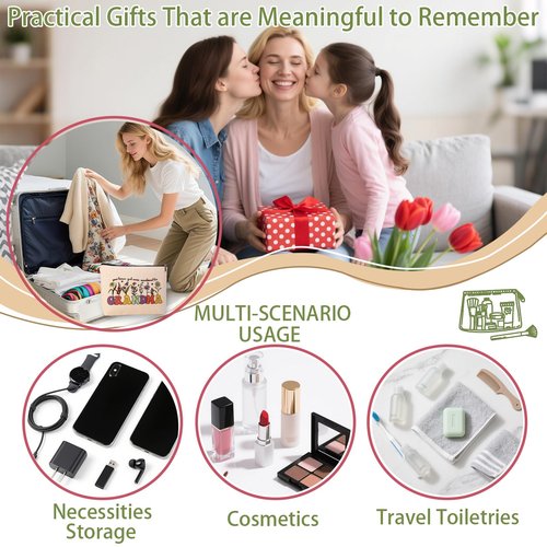 HDYHDY New Grandma Gifts Makeup Bag, Grandma Birthday Gifts for Grandmas Gigi Nana Mimi Granny Grandmother, Best First Time Grandma Gift, Happy Birthday Grandma To Be Gift, Mothers Day Cosmetic Bag