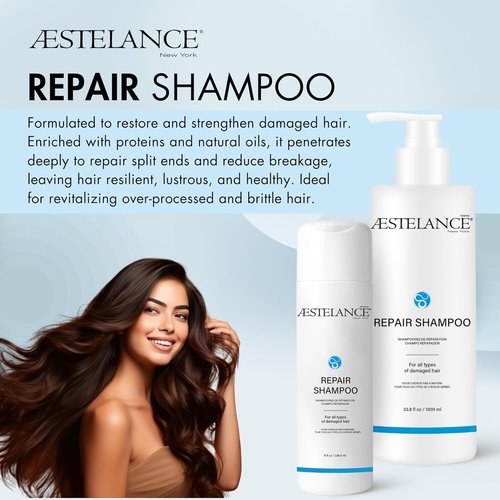Skiennix Repair Shampoo - Nourishes Damaged Hair & Restores Brittle Strands | 8 Fl. Oz