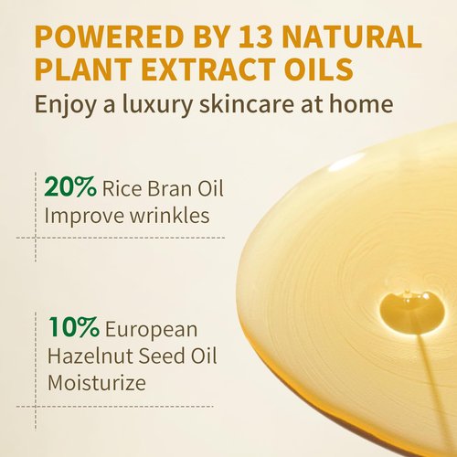 GREEN FARM Face Oil with 21.7% ECOCERT Organic Squalane & Vitamin C - Plant-Based, Non-Greasy Facial Oil for Dry, Sensitive Skin - Anti-Aging, Brightening, Gua Sha Oil, 1 fl oz