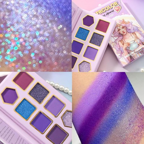 Skiennix 12-Color Zodiac Eyeshadow Palette - Highly Pigmented Matte & Metallic Shades for Professional Eye Makeup