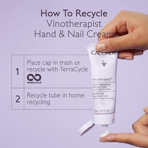 Caudalie Vinotherapist Hand & Nail Cream - Nourishing Shea Butter & Grapeseed Oil | Vegan Formula