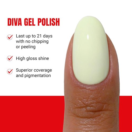DND Gel Polish Coquette Collection - UV/LED Gel & Air Dry Nail Lacquer Duo | 105 Pastel Pear, 0.5 Fl Oz