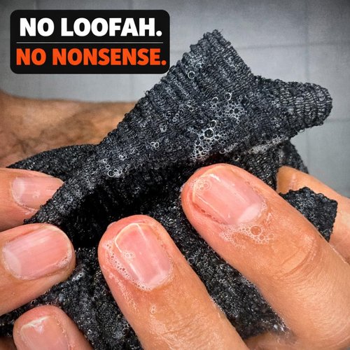 REBEL SCRUB CLUB Extra Rough Exfoliating Body Washcloth for Shower – Deep Clean Washcloth for Shower and Bath Back Scrubber