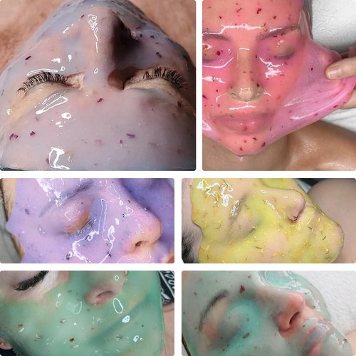 KERUILA Jelly Masks For Facials Professional, Peel Off Jelly Face Mask Skincare, Jelly Mask Powder for Facials Mask Mixing Bowl Set, Hydrojelly Mask Kit for Hydrating, Nourishing Soothing