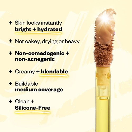 Kosas Revealer Concealer - Medium Coverage Makeup with Hyaluronic Acid, Conceals Dark Circles Under Eyes, Dark Spots and Blemishes + Brightens, Hydrates, Long-Lasting & Vegan, (Tone 04 N)