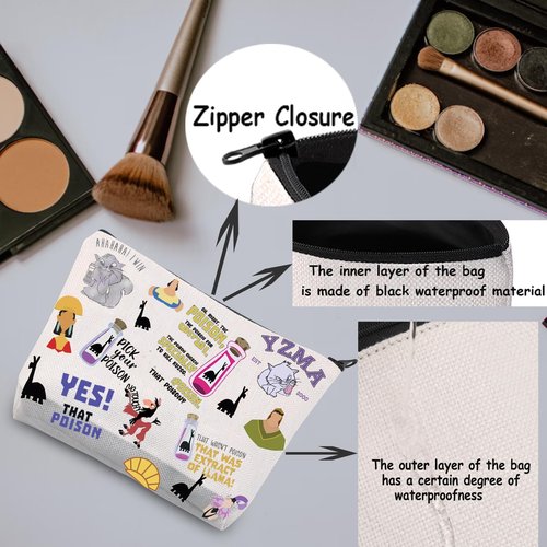 TSOTMO Cartoon Movie Merchandise Gift Emperor Cosmetic Bag for Movie Fans Poison Zipper Pouch (K Bag)