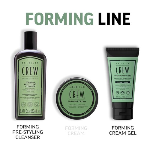 American Crew Forming Cream Gel - Hybrid Curl Defining Hair Cream for Men, Medium Hold, 5 fl oz