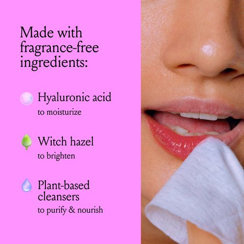 Billie - Wonder Wipes - Makeup-Removing Face Wipes - With Hyaluronic Acid and Witch Hazel - 25 count, Packaging may vary