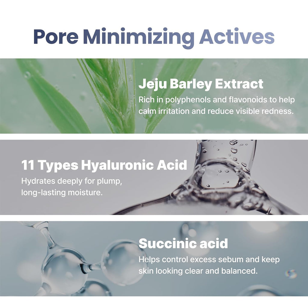 [PODL] Barley Hyaluronic Essence Toner Pads - Instant Cooling Hydration & Calming | 70 Count | Dual-Sided Exfoliating Pads
