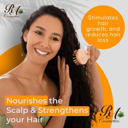 RA Cosmetics 100% Natural Unrefined Batana Hair Oil - Nourishing Moisturizer for Damaged Hair, 16 oz | Strengthens & Repairs