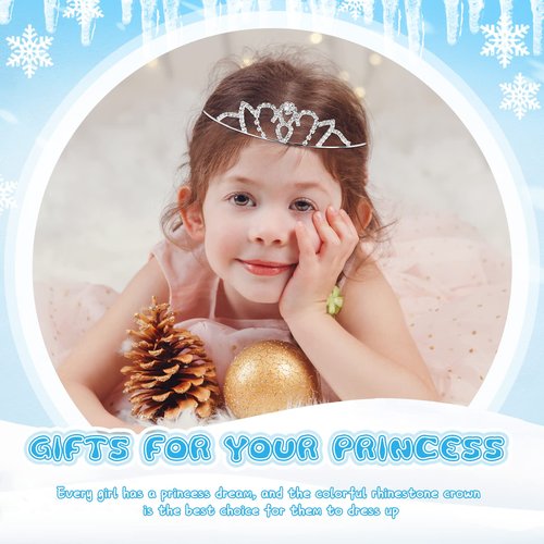 Chunyin 32 Pcs Sliver Tiaras Bulk for Women Glitter Rhinestone Princess Crowns Headbands Crystal Tiara Birthday Crown for Girls Kids Wedding Birthday Party Prom