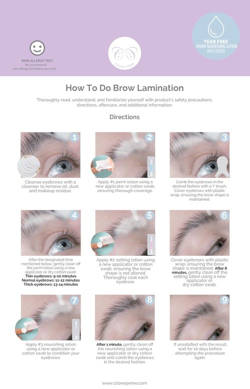 CLIONE PRIME Lash Lift + Brow Lamination Kit