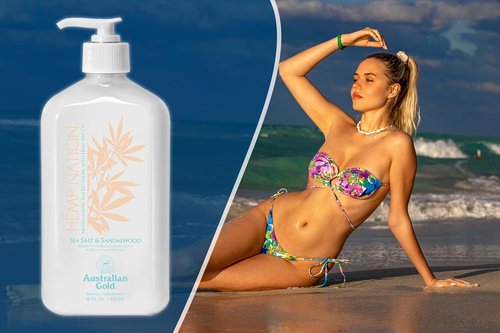 Hemp Nation Moisturizing Tan Extender - Sea Salt & Sandalwood | 18 Fl. Oz (535 mL) with Hemp Seed Oil