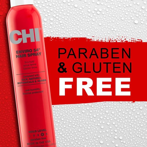 CHI Enviro 54 Hairspray - Firm Hold Lightweight Spray for Secure Hairstyles | 10 Oz, Sulfate & Paraben-Free