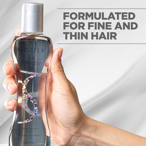 BioSilk Silk Therapy Lite Leave-In Treatment - Smooth Fine & Thin Hair, Sulfate & Paraben-Free, 5.64 Oz