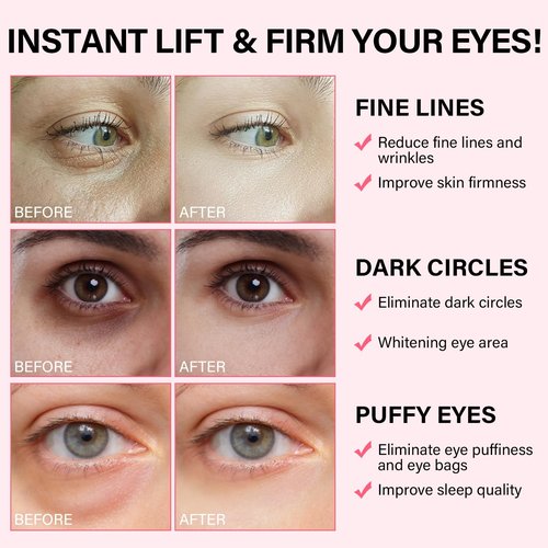 iMethod PDRN Collagen Boost Eye Patches - Under Eye Mask, Instant Lift Eye Mask for Reduce Fine Lines & Wrinkles, Firming Under Eye Patches for Dark Circles, Puffy Eyes, Eye Bags, 8 Pairs