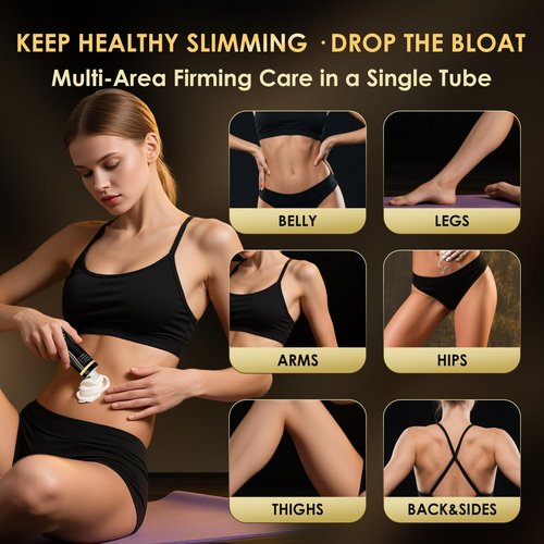 HOLYOM B Flat Belly Firming Cream - Premium Skin Tightening Cream for Stomach，Thighs & Butt， Skin Smoothing Moisturizer for Women and men, 4.02 fl oz