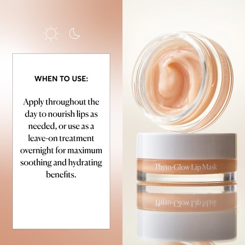 Naturium Phyto-Glow Lip Mask, Hydrating & Moisturizing Balm, Restores & Replenishes for Nourishing Lips with Shea Butter, 0.5 oz