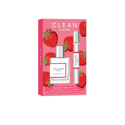 Clean Beauty Perfume Duo - Fresh Laundry & Juicy Berry Scent | Full & Travel Size Gift Set