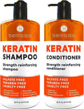 **Regine Switzerland Keratin Shampoo & Conditioner Set - Sulfate & Paraben Free - Anti-Frizz Treatment for All Hair Types**