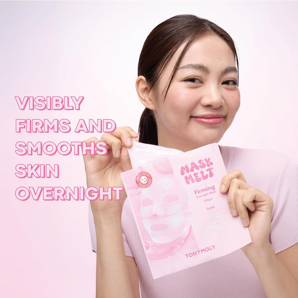 TONYMOLY Hydrogel Face Mask - Firming Overnight Treatment with Collagen & Peptides | 1 Sheet