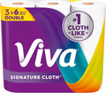 Viva Signature Cloth Paper Towels - Choose-A-Sheet Size, 3 Double Rolls, 86 Sheets Each