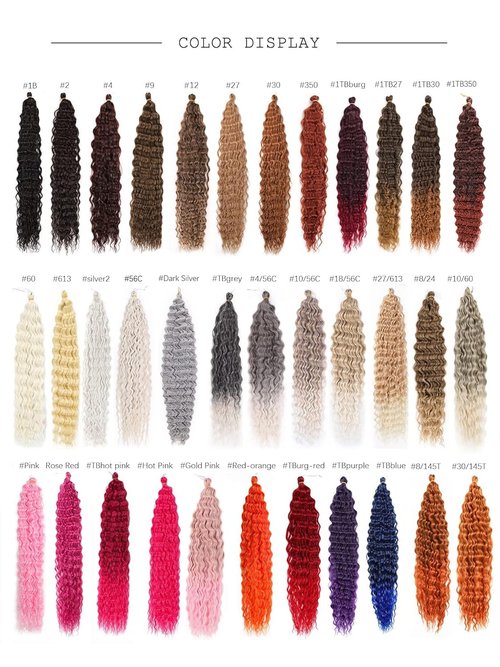 Ocean Wave Crochet Hair Extensions Deep Wave Crochet Hair for Women 22inch 6Packs Synthetic Crochet Hair Curly # T8/24 Brown mix Blonde