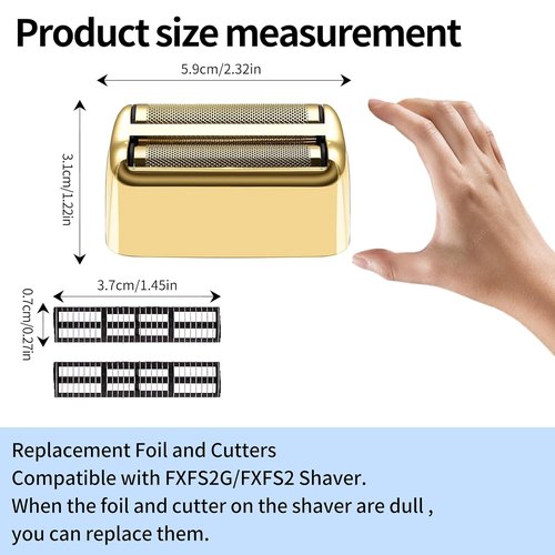 BaBylissPRO Replacement Foil & Cutters - Professional Parts for FXFS2 Shaver | Gold Finish