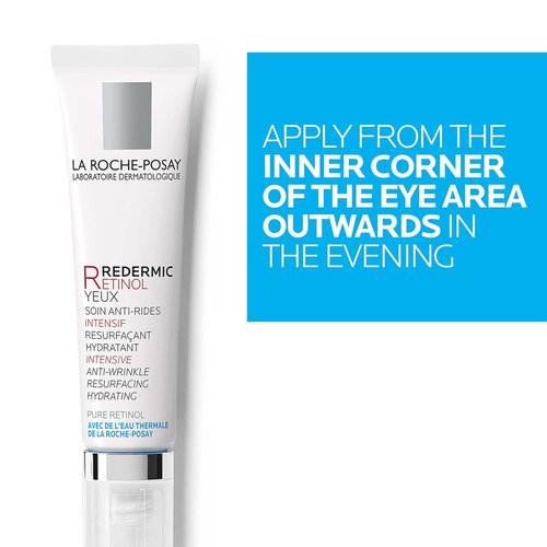 La Roche-Posay Redermic R Eye Cream - Anti-Aging Formula with Pure Retinol & Caffeine, 0.5 Fl Oz