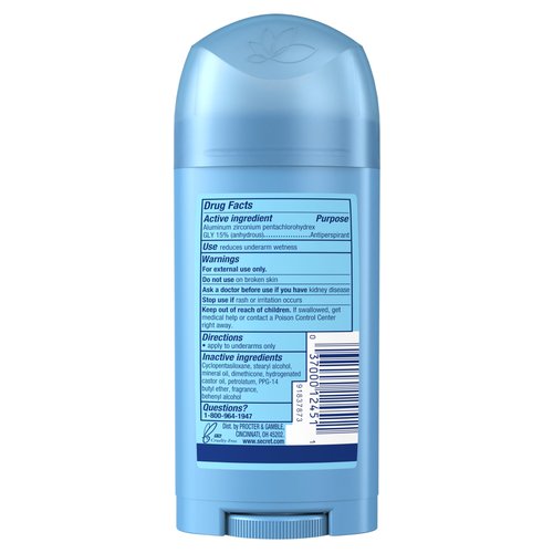 Secret Antiperspirant and Deodorant for Women, 24hr Sweat & Odor Protection, PH Balanced Protection, Gentle on Skin, Wide Solid, Powder Fresh Scent, 2.7 oz (Pack of 3)