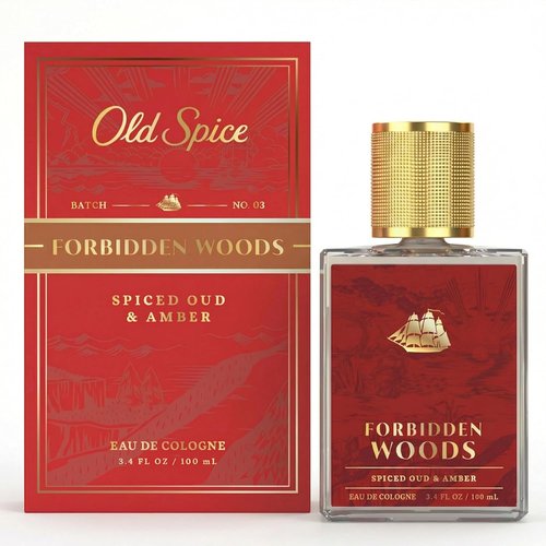 Old Spice Signature Cologne - Forbidden Woods Premium Scent with Spiced Oud & Amber | 3.4 fl oz