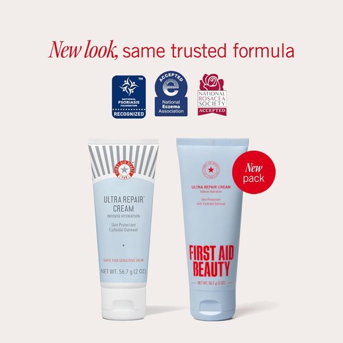 First Aid Beauty - Ultra Repair Cream | Intense Hydration with Whipped Oatmeal, 2 oz - Clinically Proven to Strengthen Skin Barrier & Relieve Eczema