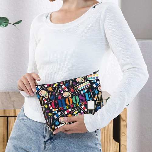 G2TUP Art Painting Artists Painter Gift Cosmetic Bag Paint Palette Brush Accessories Pouch for Art Teacher (Choose Weapon New)