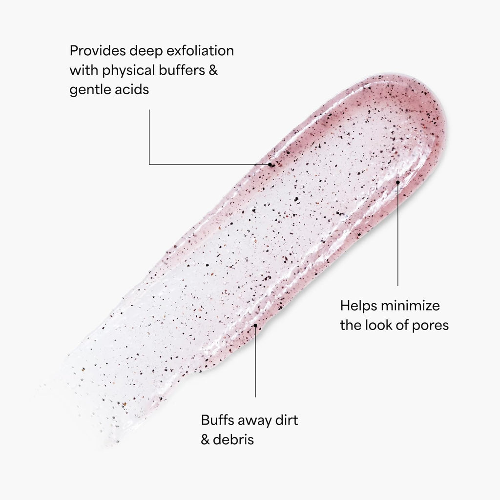 TULA Skin Care So Poreless Exfoliating Blackhead Scrub - Gentle Exfoliation with Prebiotic Extracts, 2.89 oz.