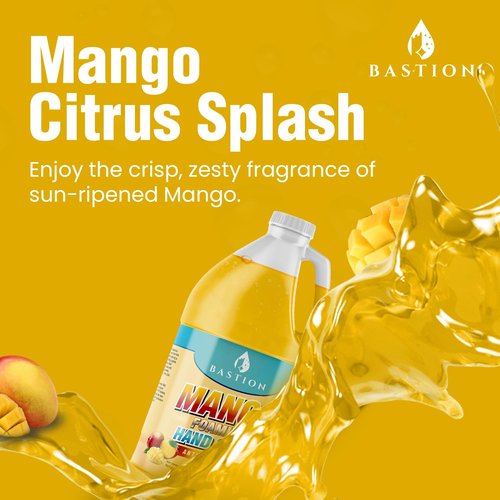 Bastion Antibacterial Hand Soap - Mango Foaming Wash - 1/2 Gallon Bulk Refill Jug - Non-Toxic & Made in the USA