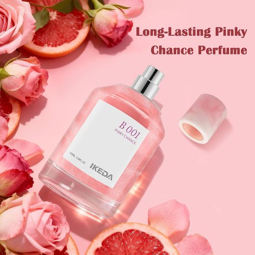 Ikeda Women's Eau de Parfum - Long-Lasting Floral Fragrance with Rose, Sandalwood & Jasmine | 100 ml Travel Size Gift