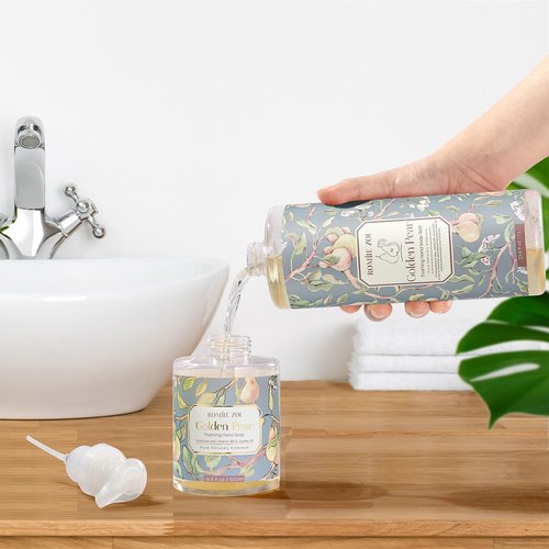 ROMIIE ZOI Foaming Hand Soap Refill, Golden Pear, Gentle & Moisturizing Formula, 1 L/ 33.8 FL OZ