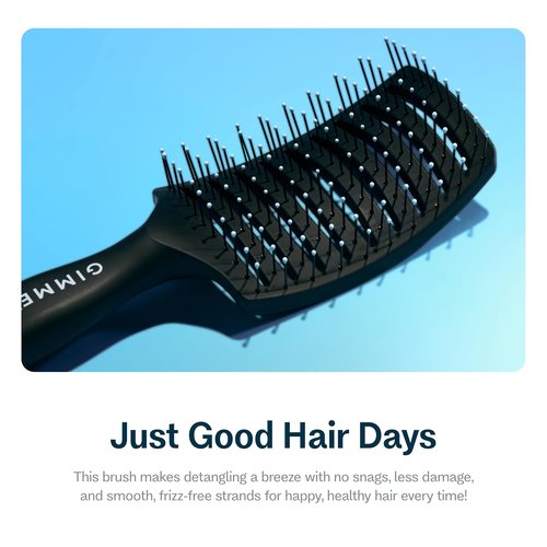 Gimme Beauty Vented Detangling Brush - Heat-Resistant for Quick Drying & Styling - Ideal for All Hair Types