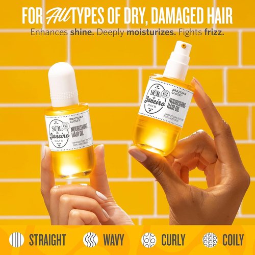 Sol de Janeiro Brazilian Glossy Nourishing Hair Oil - Frizz Control & Shine Boost