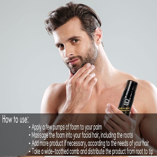 L3 - Leave-In Beard Conditioner Foam | Hydrating Beard Moisturizer for Soft, Healthy Facial Hair