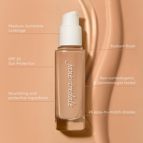 Jane Iredale Skintuition SPF 30 Foundation - Radiance-Boosting, Medium Coverage, Natural Finish, Vegan & Cruelty-Free