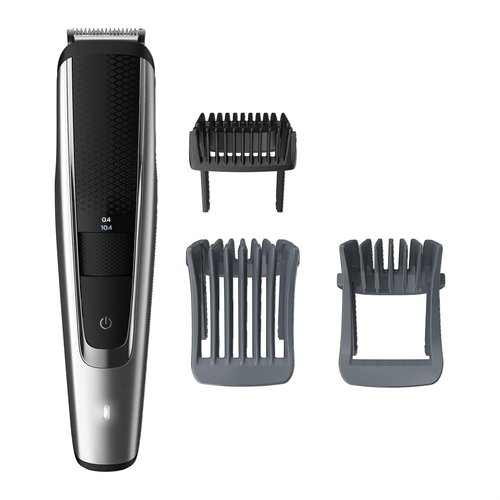 Philips Beard Trimmer & Hair Clipper Series 5000 - No Blade Oil Required - Sleek Black & Silver Design