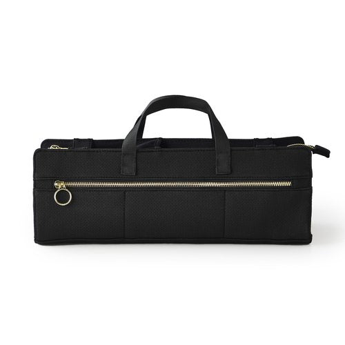 KUSSHI Hair Tools Bag - Oprah’s Favorite Things Winner - Neoprene Hair Tools Travel Bag & Hair Accessories Organizer Case (Black)
