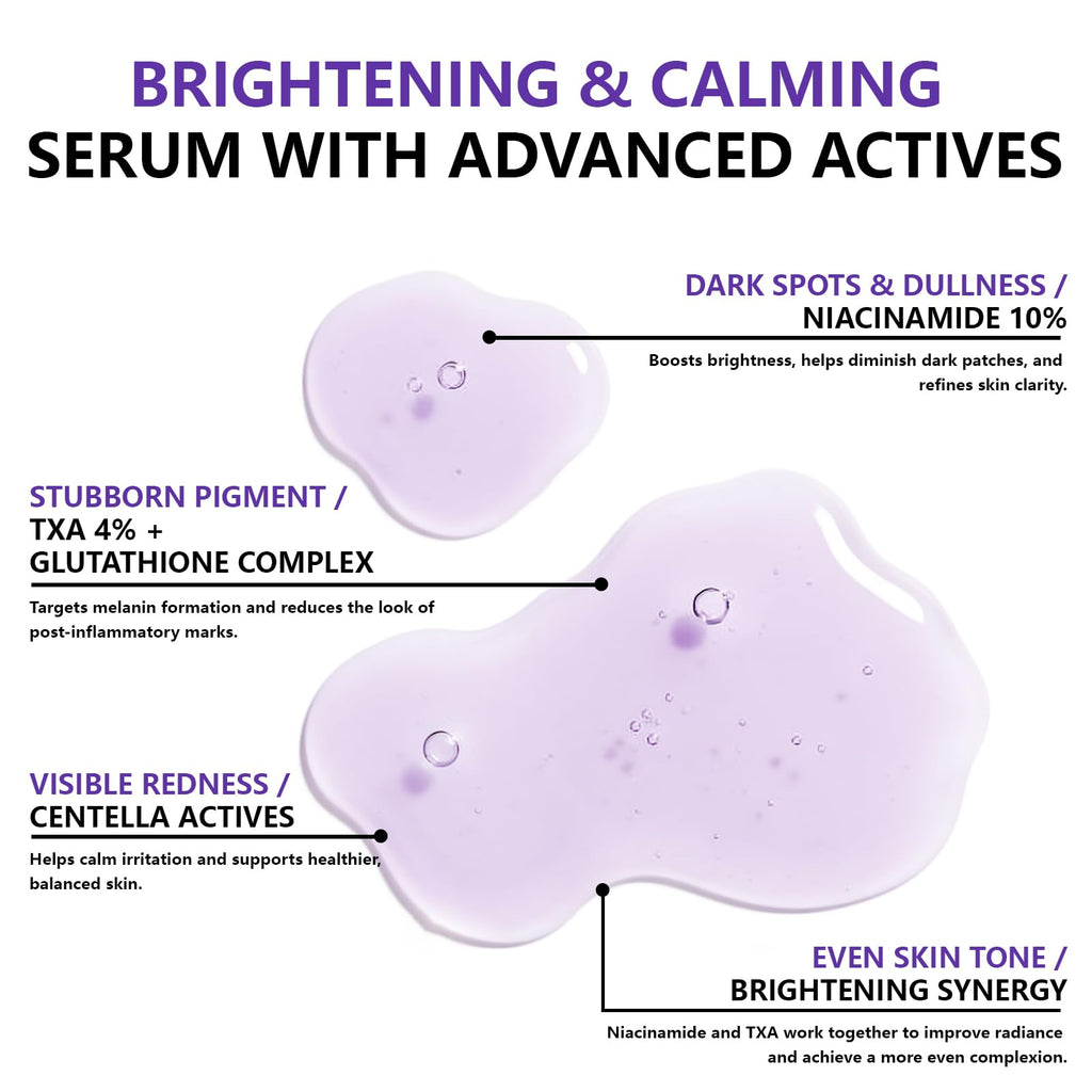 YUFUY Niacinamide 10 + TXA 4 Serum, Hyaluronic Acid, Tranexamic acid, Uneven Tone Care, Facial Serum For Glass Skin, Centella Soothing, Postnatal Skincare, Korean Skin care (30ml/1.01 fl.oz)
