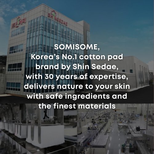 SOMISOME 1/2 Seeruse Cotton Pads Large Pack - Premium Korean Facial Cotton Pads for Makeup Removal and Skincare, Lint-Free, Soft and Thin, Toner Mask, Hypoallergenic, 160 Count